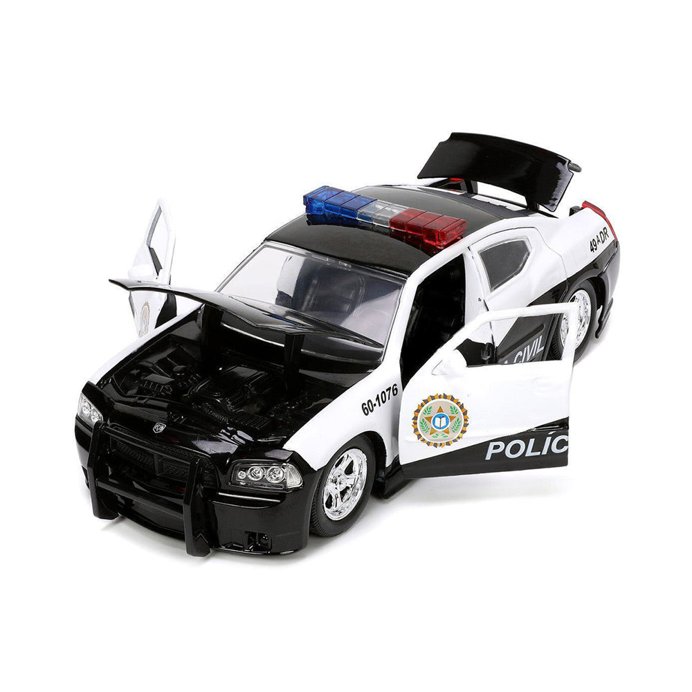 Jada 1:24 Scale Fast & Furious 2006 Dodge Charger Diecast Police Car Toy