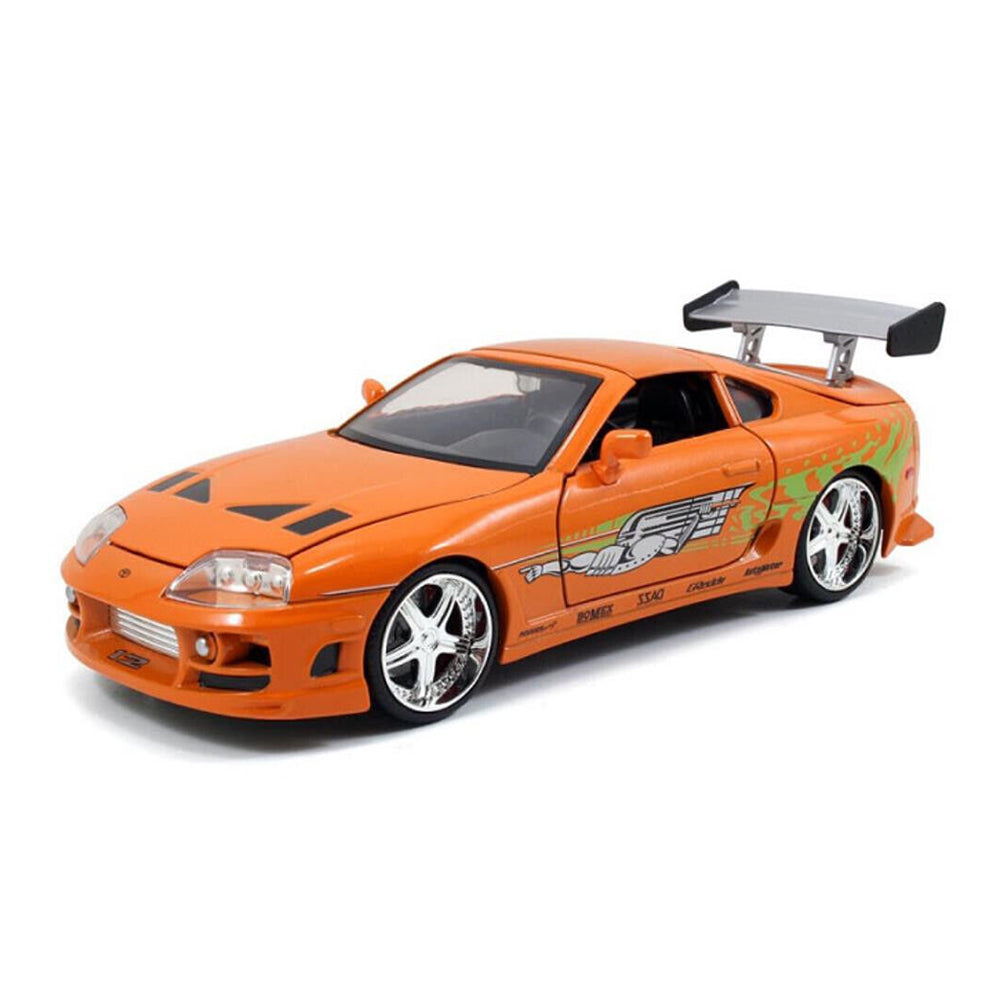 Jada 1:24 Scale Fast & Furious 1995 Toyota Supra Orange Diecast Model Car