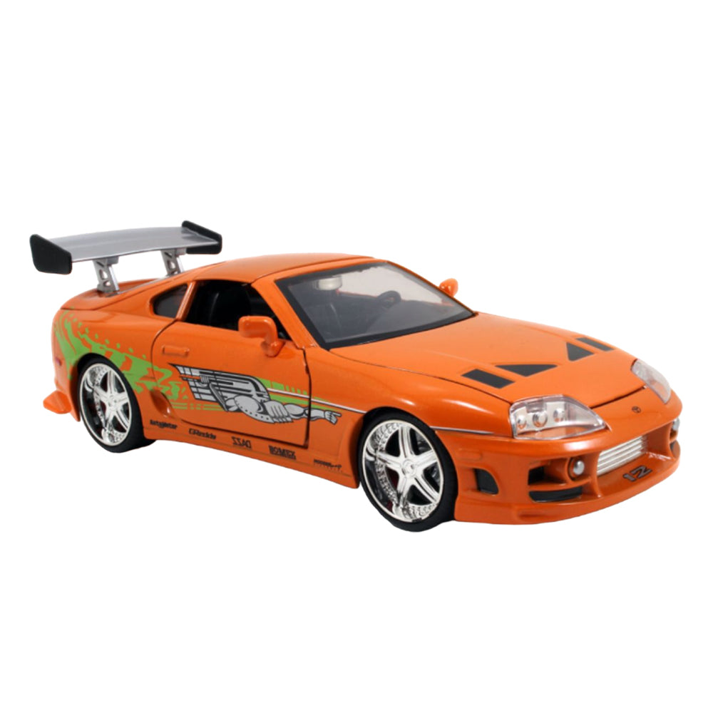 Jada 1:24 Scale Fast & Furious 1995 Toyota Supra Orange Diecast Model Car