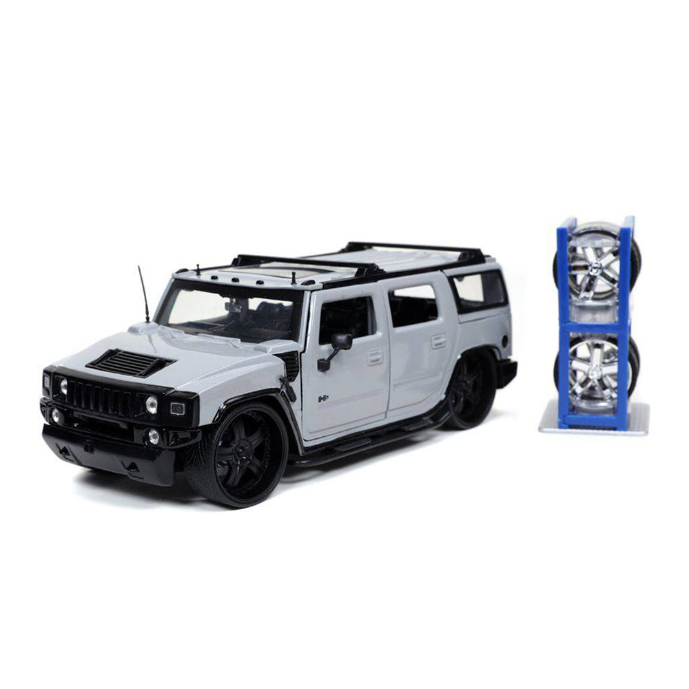 Jada 1:24 Scale Just Trucks Hummer H2 2003 With Extra Wheels Diecast Truck Toy