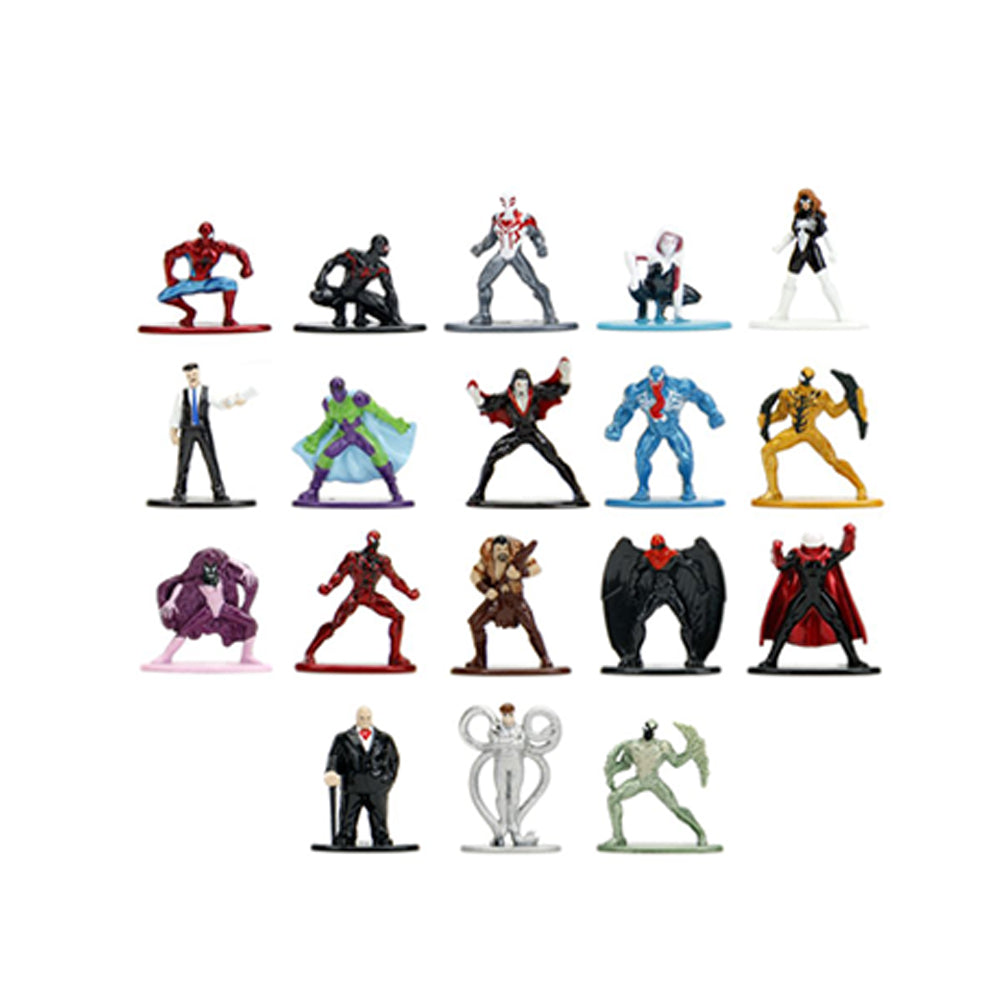 Jada Marvel Comics Spider-Man Nano Metalfigs 18 Pack Diecast Figures Collectible
