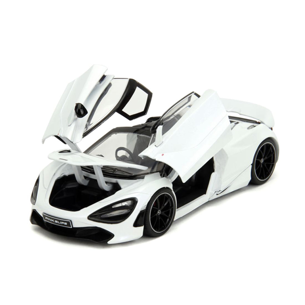 Jada 1:24 Scale Pink Slips Mclaren 720S White With Black Top Diecast Model