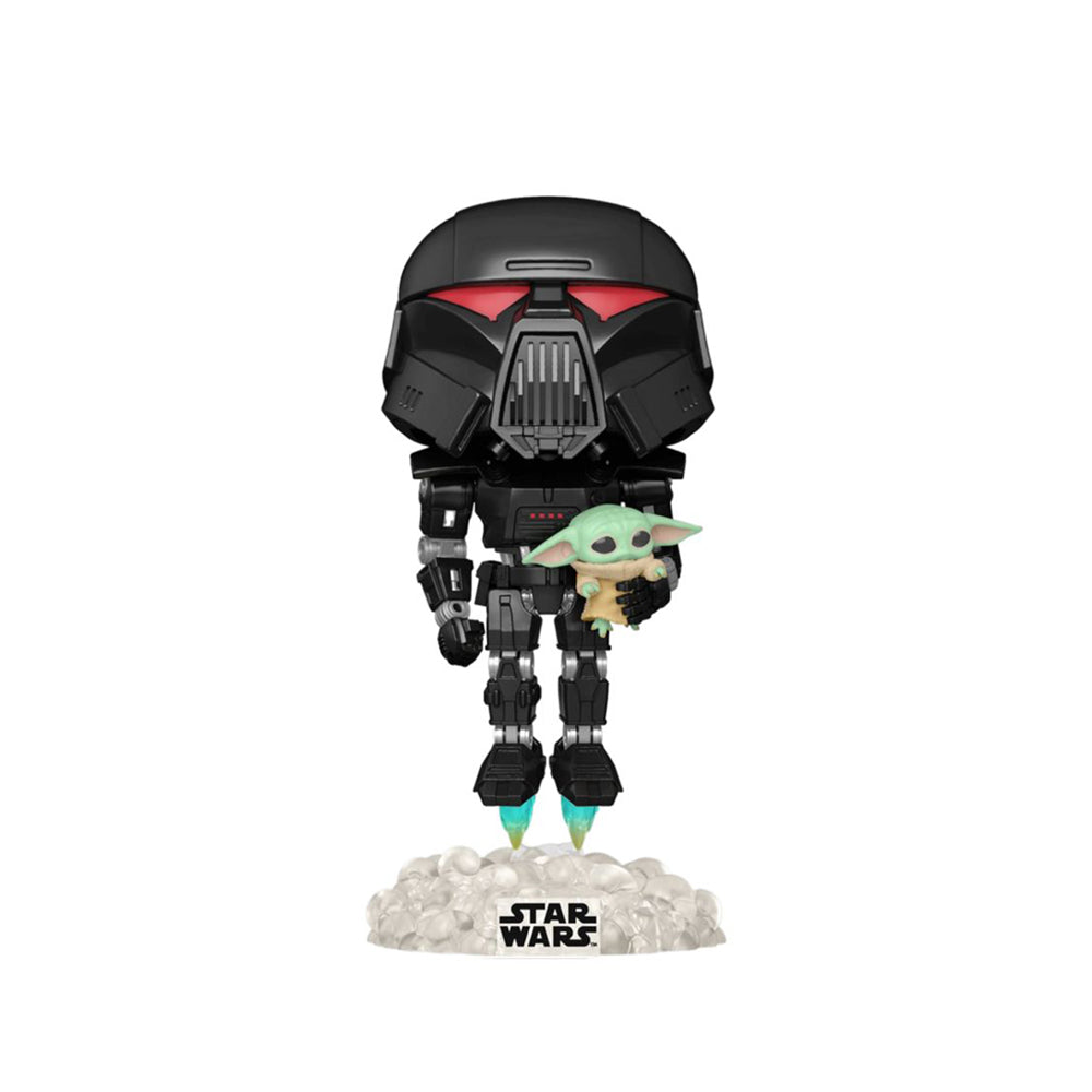 Funko Star Wars The Mandalorian Darktrooper & Child Glow Pop! Vinyl Figure