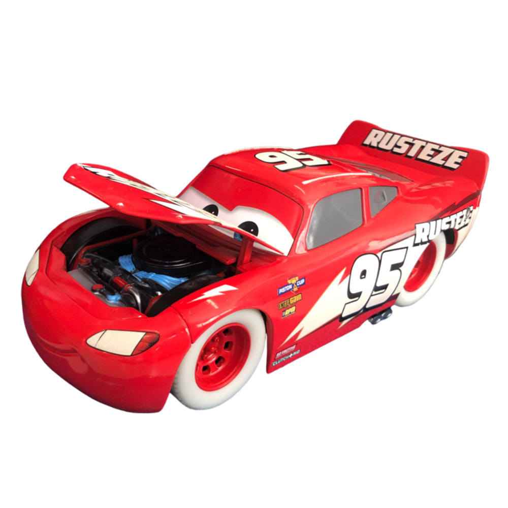 Jada 1:24 Scale Cars Lightning McQueen Glow #95 Red Diecast Car Model
