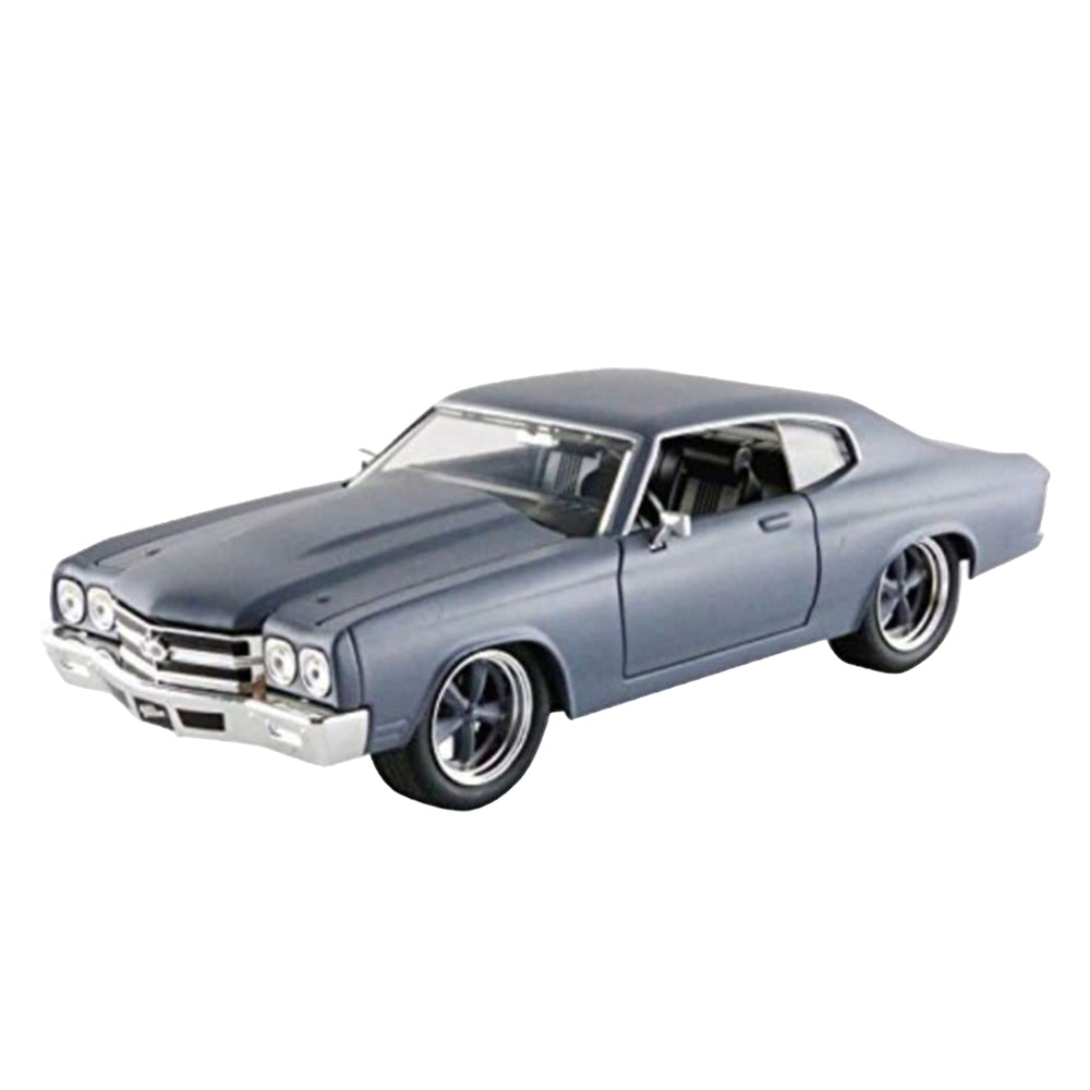 Jada 1:24 Scale Fast & Furious 1970 Chevy Chevelle SS Grey Diecast Car Toy