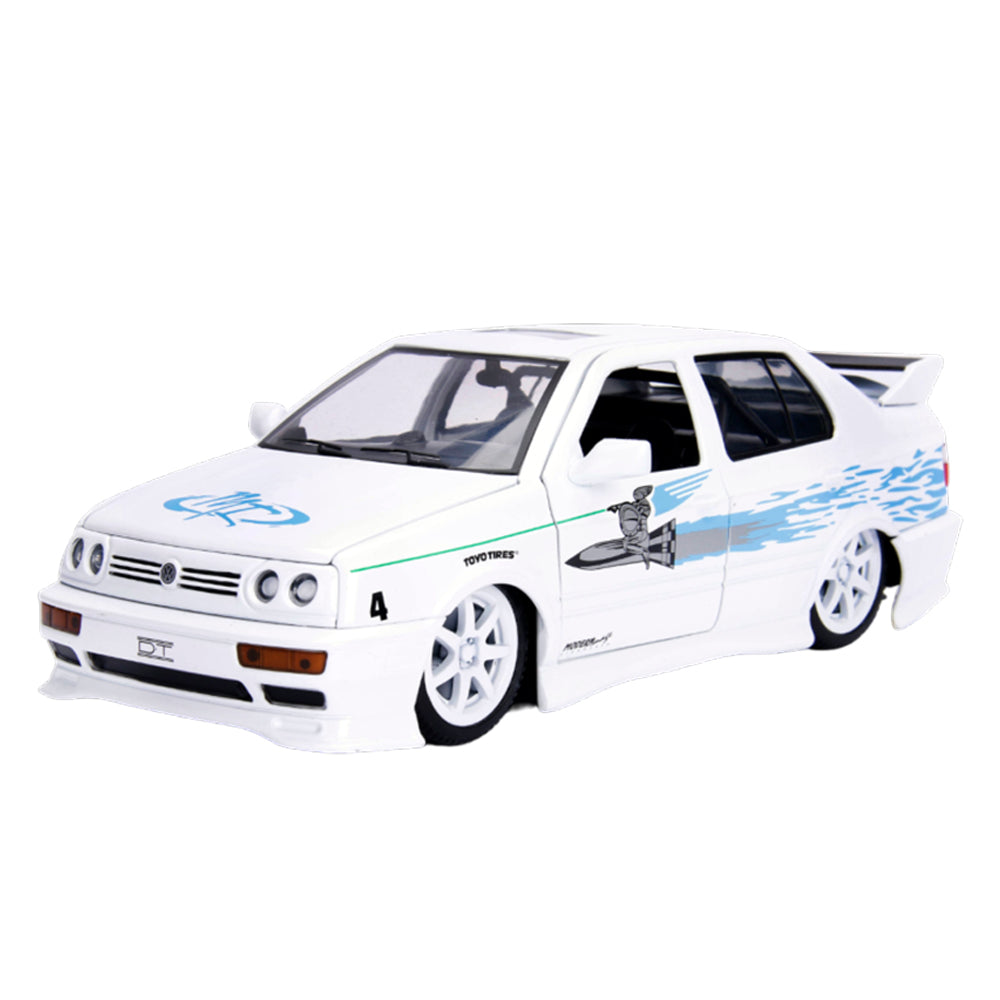Jada 1:24 Scale Fast & Furious 1995 Jesse's Volkswagon Jetta White Diecast Car