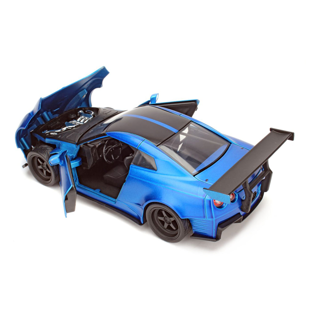 Jada 1:24 Scale Fast & Furious 8 2009 Nissan GT-R Ben Sopra Blue Diecast Model