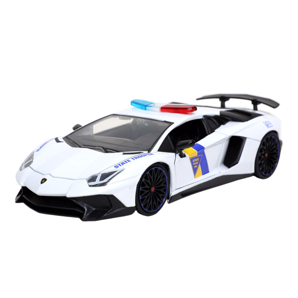Jada 1:24 Scale Hyperspec 2017 Lamborghini Aventador SV White Diecast Car