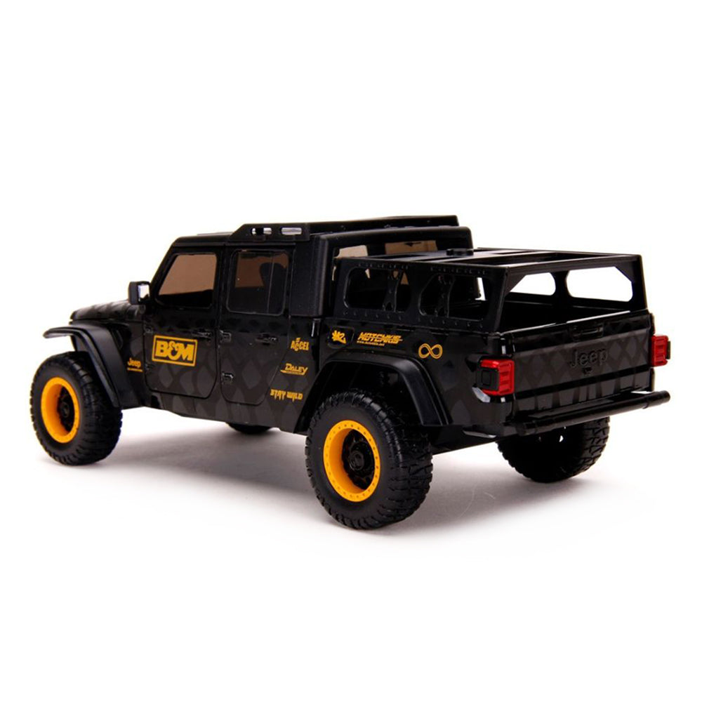 Jada 1:24 Scale Just Trucks 2020 Jeep Gladiator B&M Black With Wheels Diecast Model