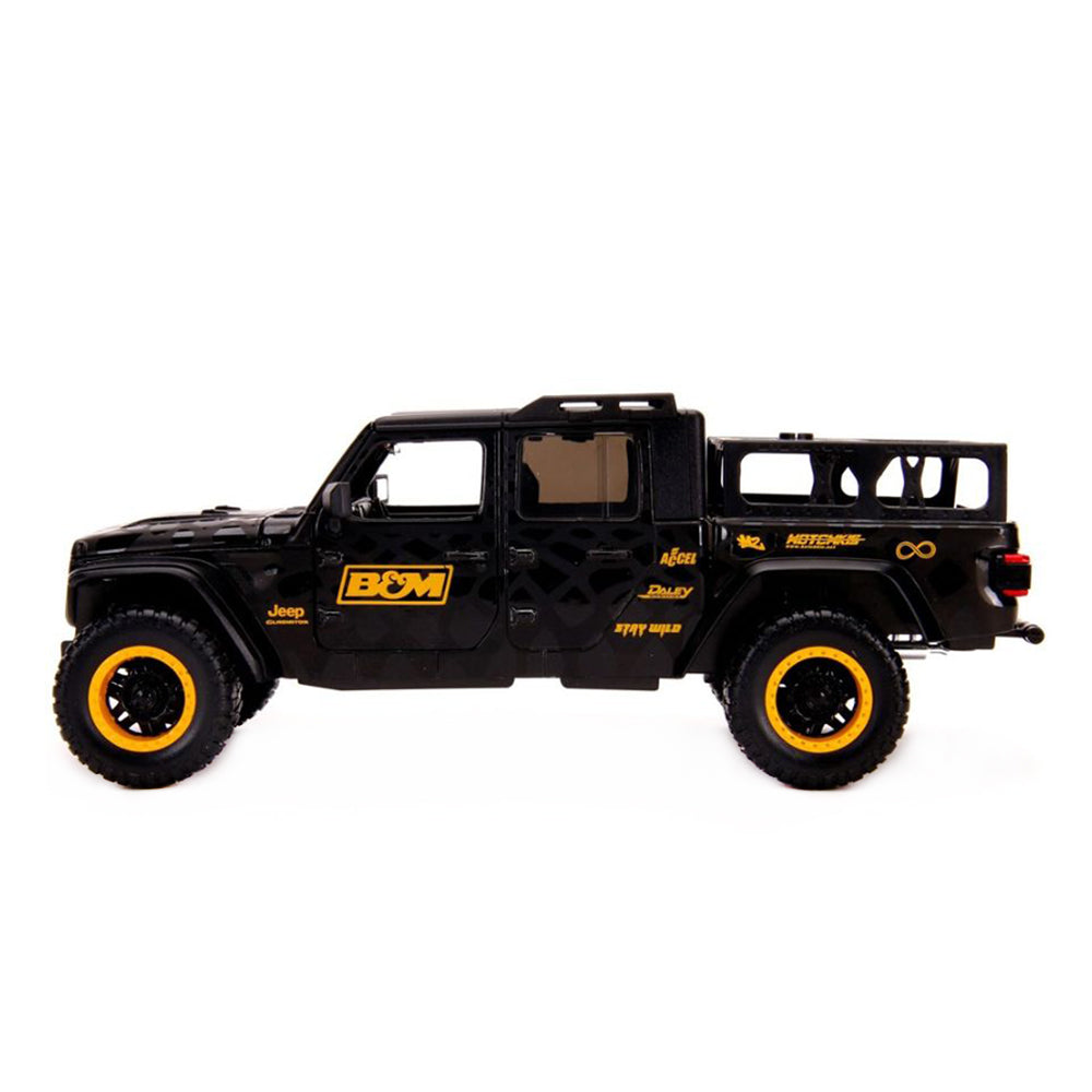 Jada 1:24 Scale Just Trucks 2020 Jeep Gladiator B&M Black With Wheels Diecast Model