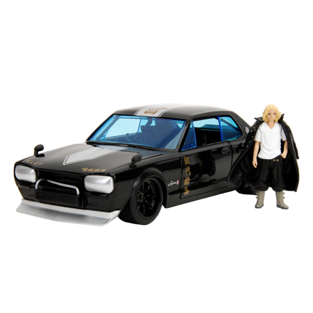 Jada 1:24 Scale Tokyo Revengers 1971 Nissan Skyline GTR Diecast Car With Mikey