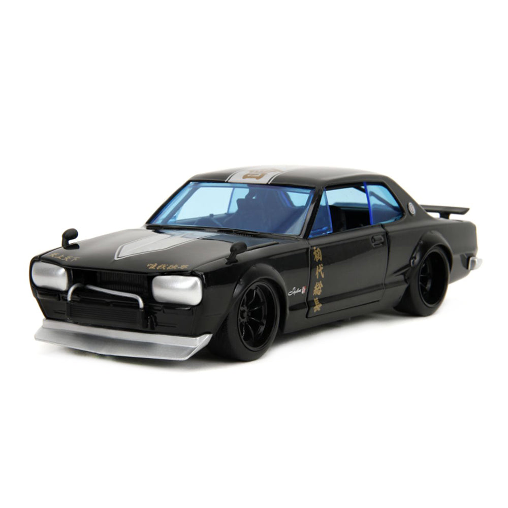 Jada 1:24 Scale Tokyo Revengers 1971 Nissan Skyline GTR Diecast Car With Mikey