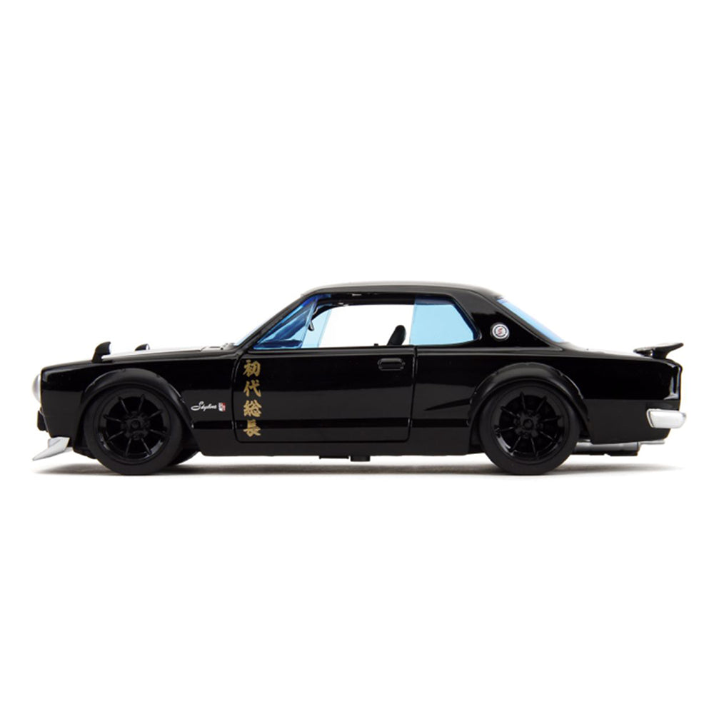Jada 1:24 Scale Tokyo Revengers 1971 Nissan Skyline GTR Diecast Car With Mikey