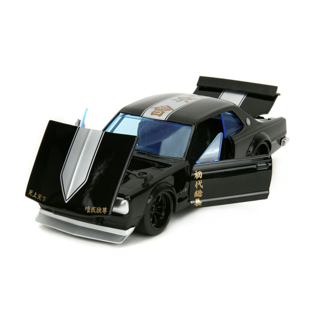 Jada 1:24 Scale Tokyo Revengers 1971 Nissan Skyline GTR Diecast Car With Mikey