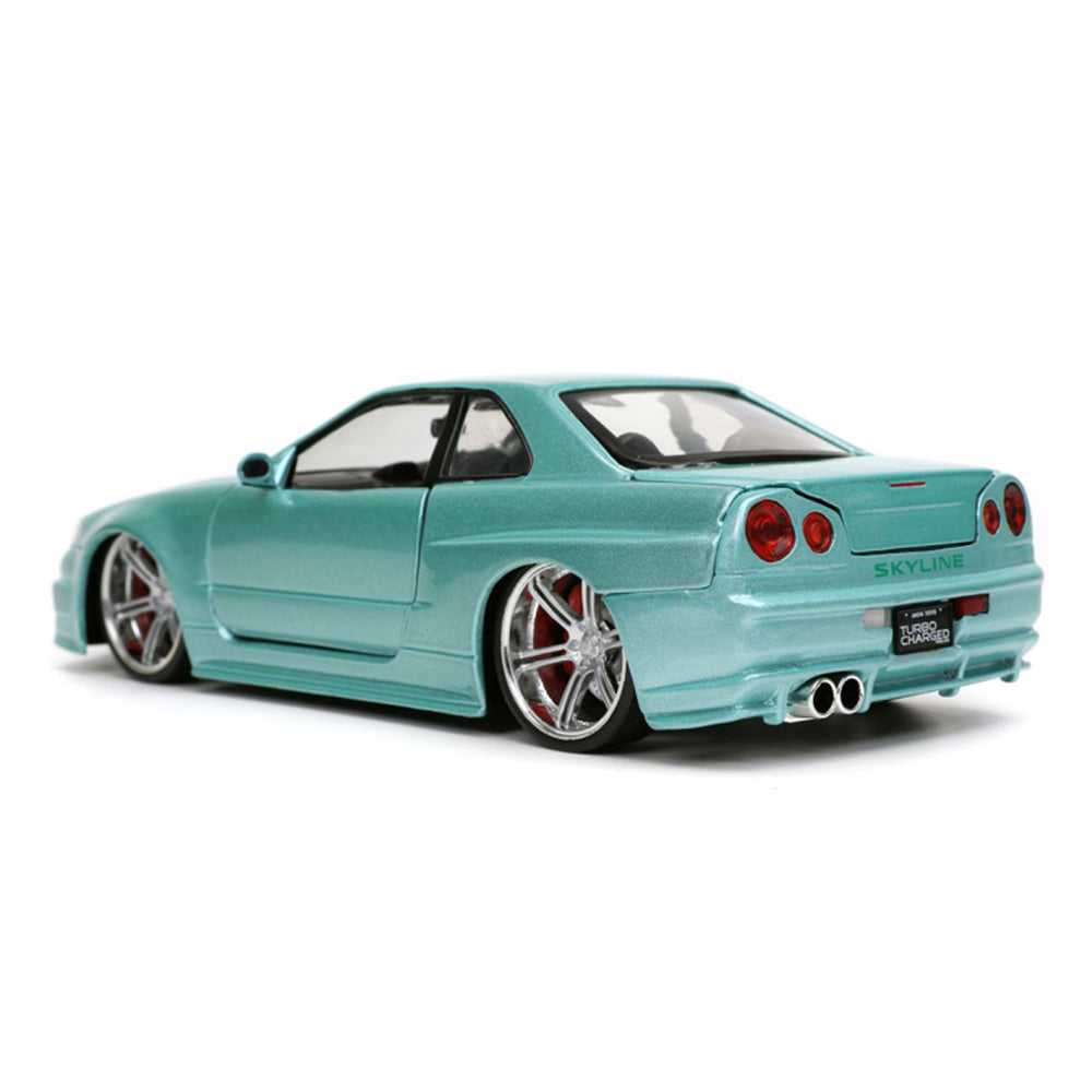 Jada 1:24 Scale Fast & Furious 2002 Nissan Skyline GT-R R34 Diecast Model