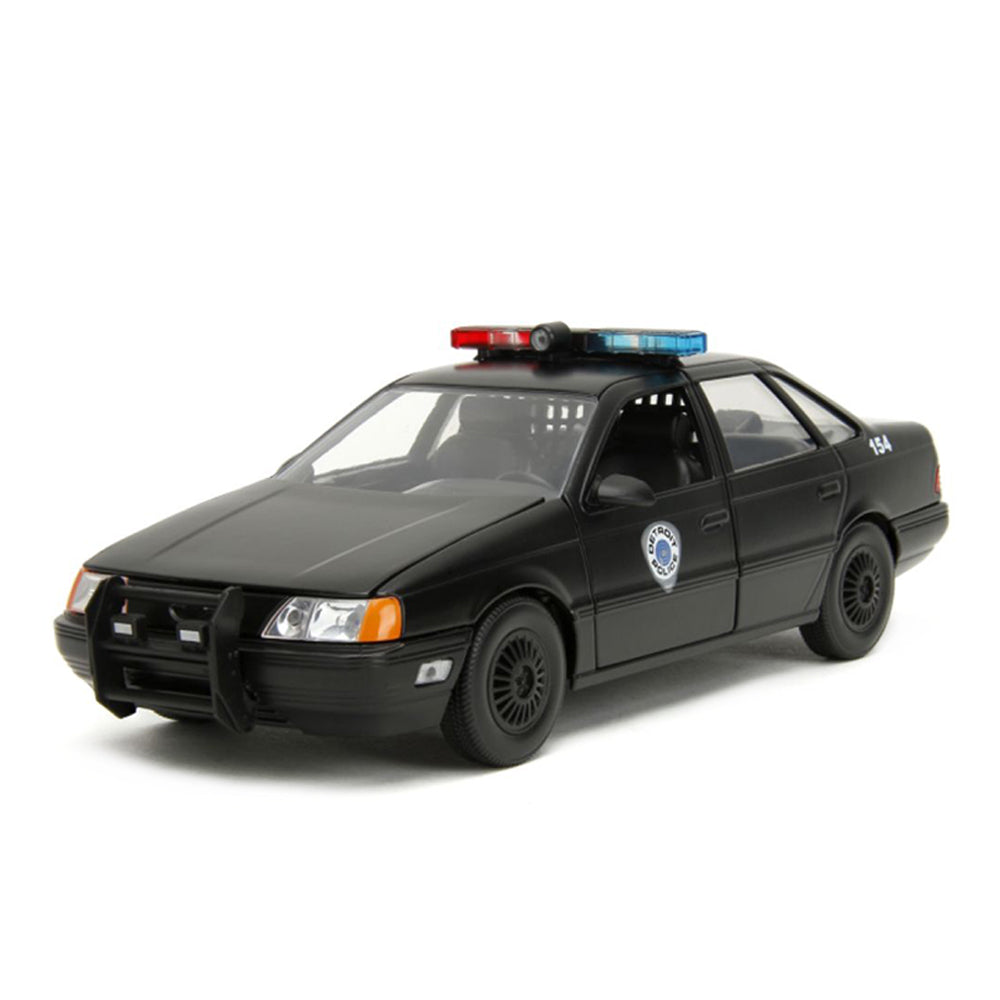 Jada 1:24 Scale 1986 Ocp Ford Taurus & Robocop Figure Police Car Diecast Model