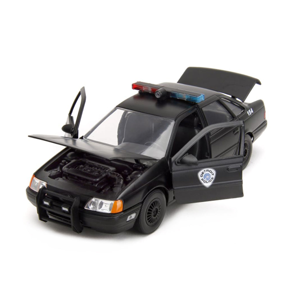Jada 1:24 Scale 1986 Ocp Ford Taurus & Robocop Figure Police Car Diecast Model