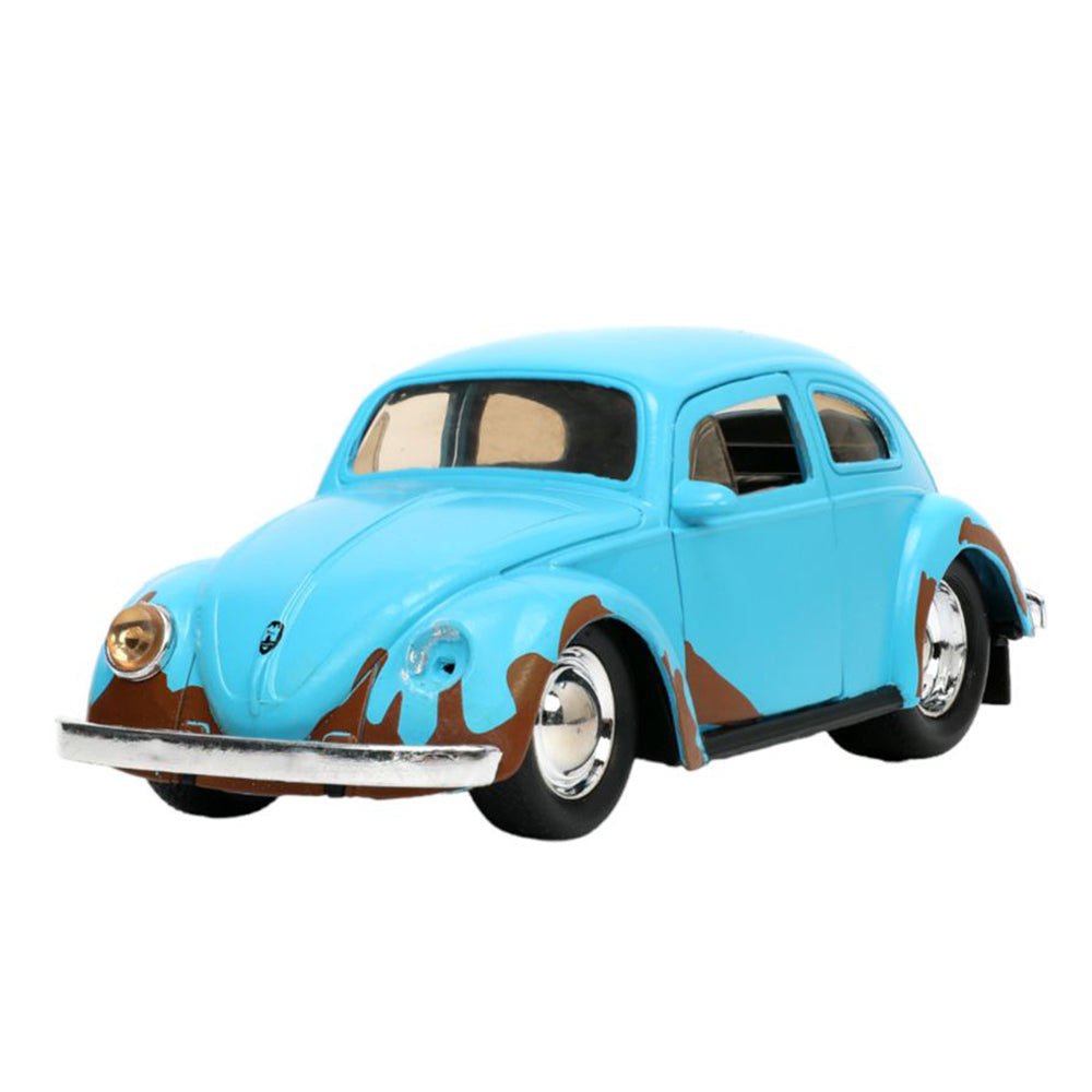 Jada 1:32 Scale Lilo & Stitch Volkswagen Beetle & Stitch Figure Blue Diecast Toy