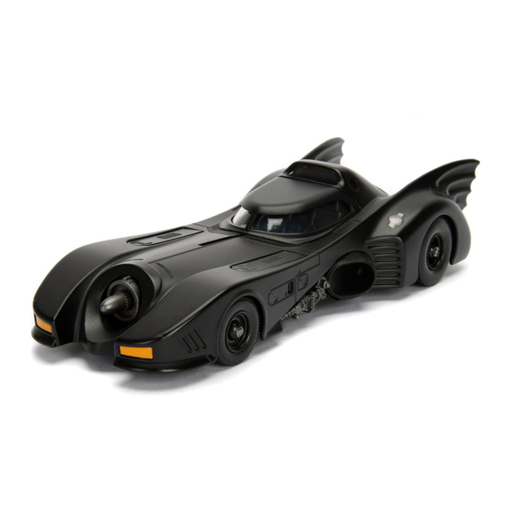 Jada 1:24 Scale Batman 1989 Batmobile With Batman Figure Black Diecast Model