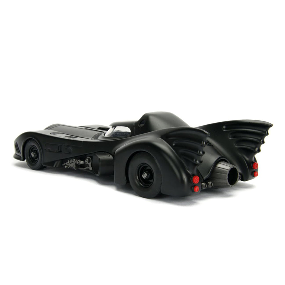 Jada 1:24 Scale Batman 1989 Batmobile With Batman Figure Black Diecast Model