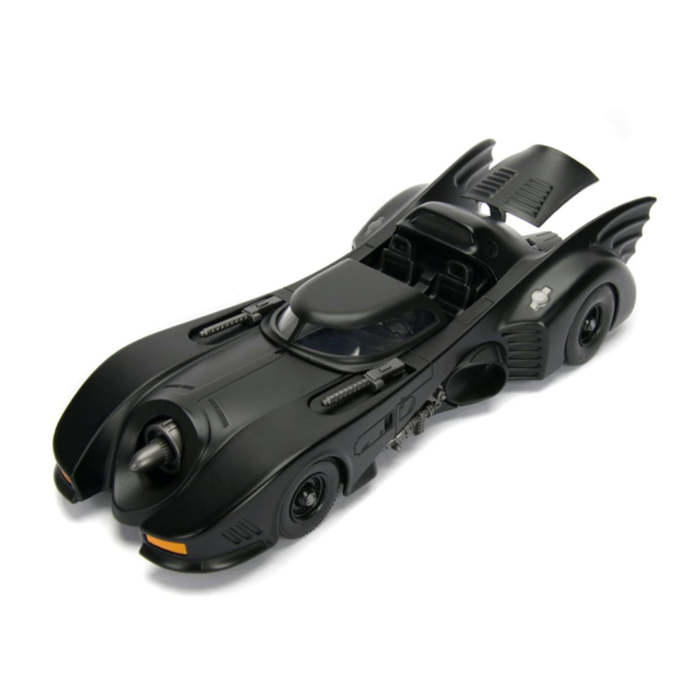 Jada 1:24 Scale Batman 1989 Batmobile With Batman Figure Black Diecast Model