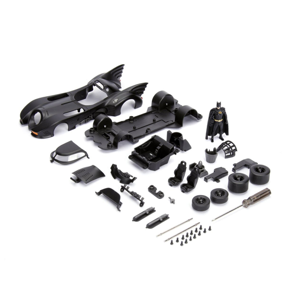 Jada 1:24 Scale Batman 1989 Batmobile With Batman Diecast Model Assembly Kit