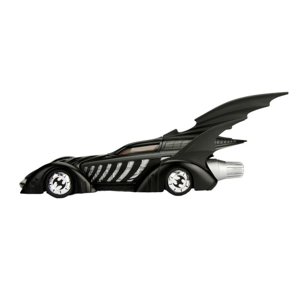 Jada 1:24 Scale Batman Forever Batmobile & Batman Figure Black Diecast Toy Model