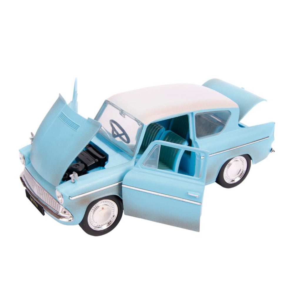 Jada 1:24 Scale Hollywood Ride Harry Potter 1959 Ford Anglia With Figure Diecast Model