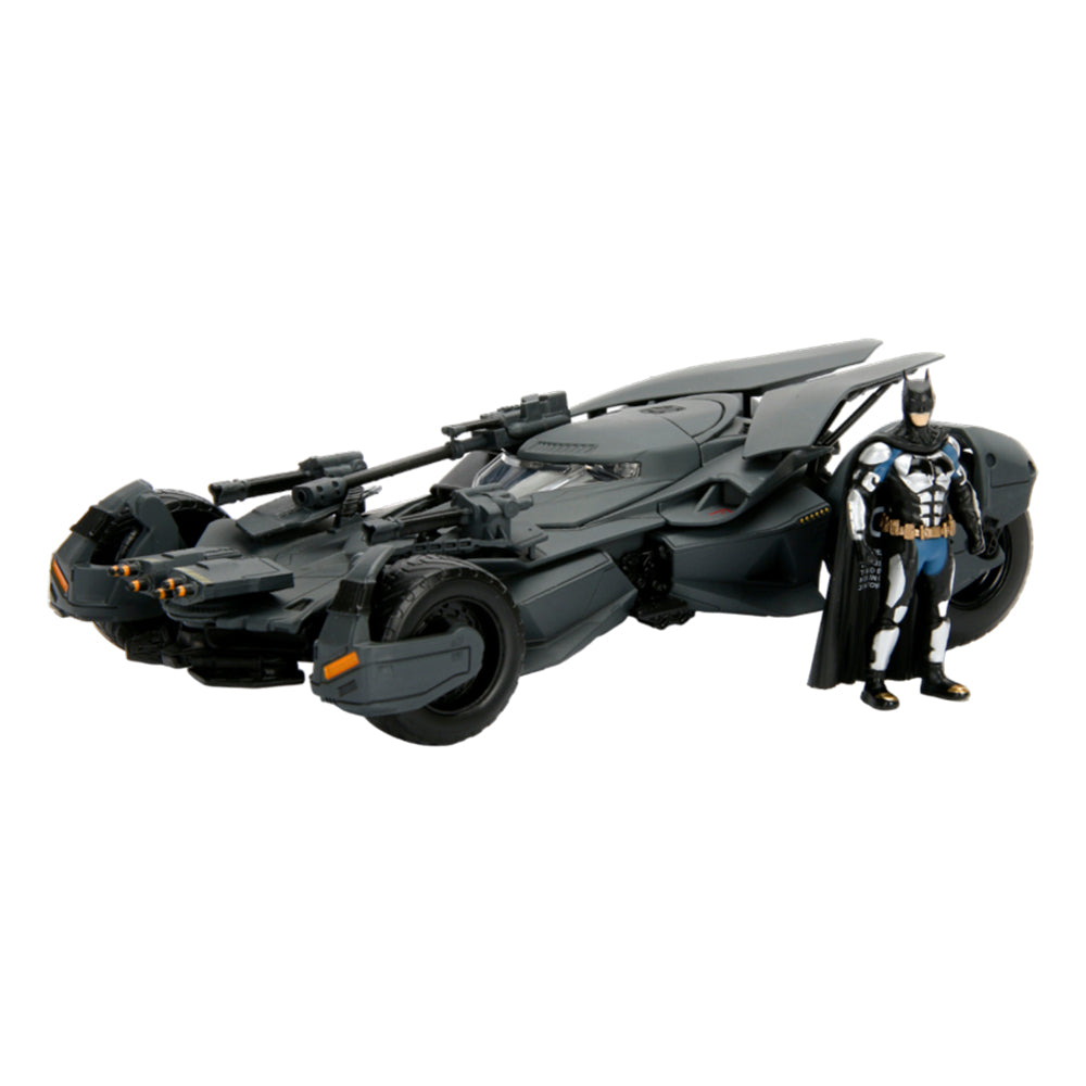 Jada 1:24 Scale Justice League 2017 Batmobile With Figure Diecast Model