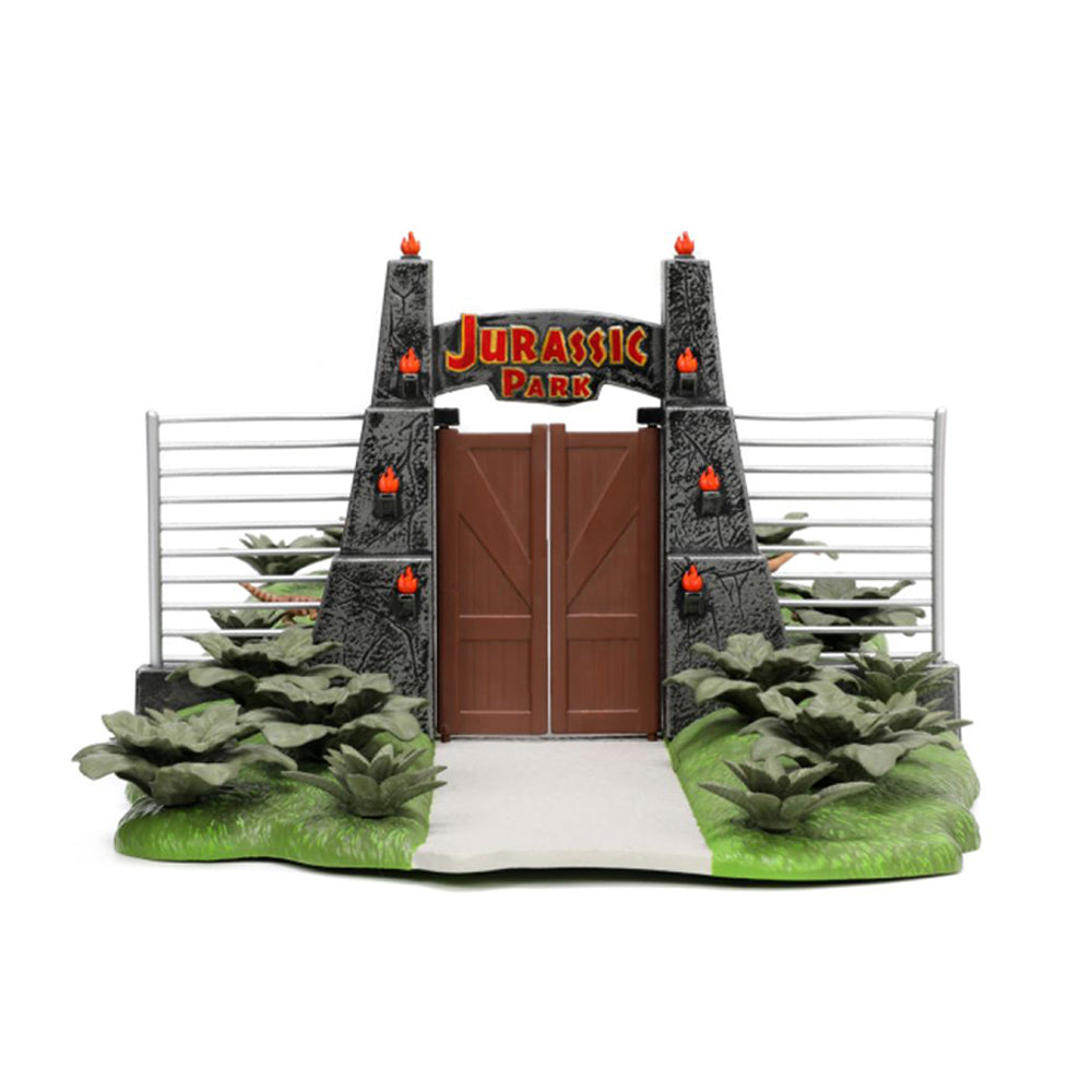Jada Jurassic Park Nano Scene Diorama With Jeep Wrangler & Ford Explorer Model