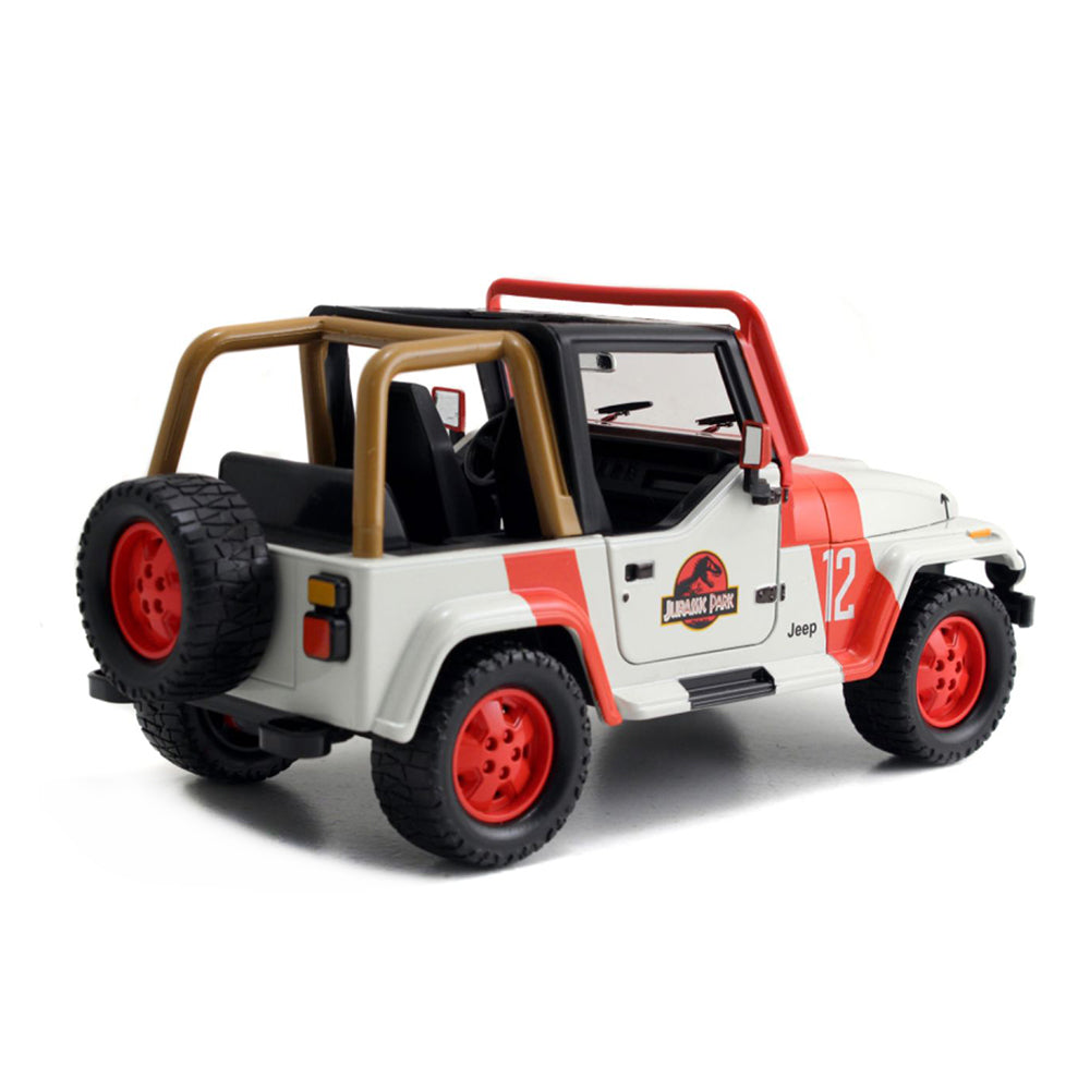Jada 1:24 Scale Jurassic World 1992 Jeep Wrangler Hollywood Ride Diecast Model