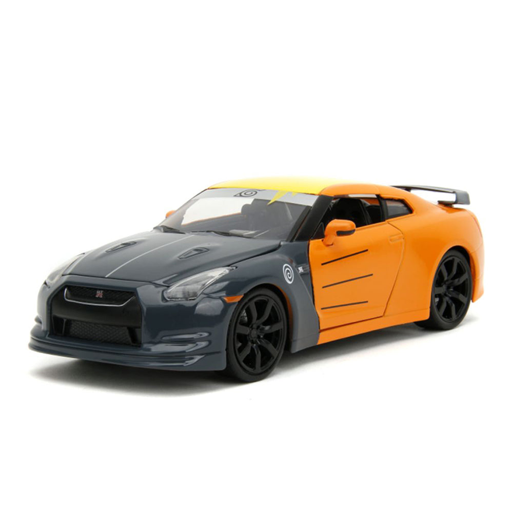 Jada 1:24 Scale Naruto 2009 Nissan GT-R R35 With Naruto Figure Diecast Model