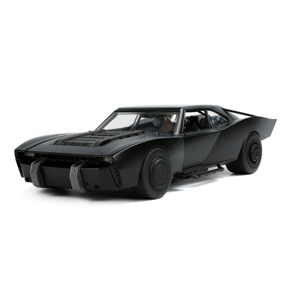 Jada 1:18 Scale The Batman Batmobile With Light & Batman Figure Black Diecast Model