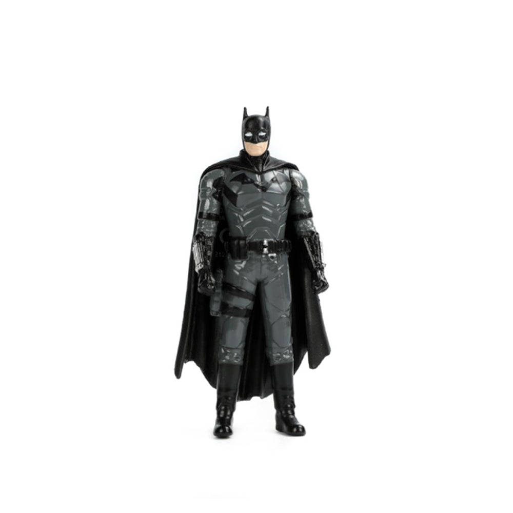 Jada 1:18 Scale The Batman Batmobile With Light & Batman Figure Black Diecast Model