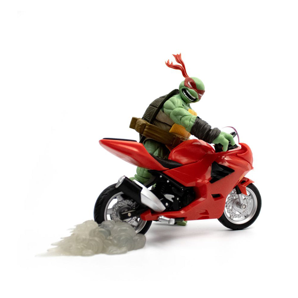 The Loyal Subjects Teenage Mutant Ninja Turtles Raphael Ninja & Motorcycle Model