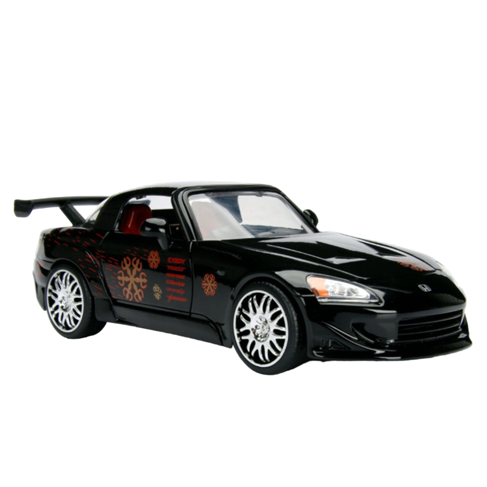 Jada 1:24 Scale Fast & Furious Johnny's Honda S2000 Black Diecast Car Model
