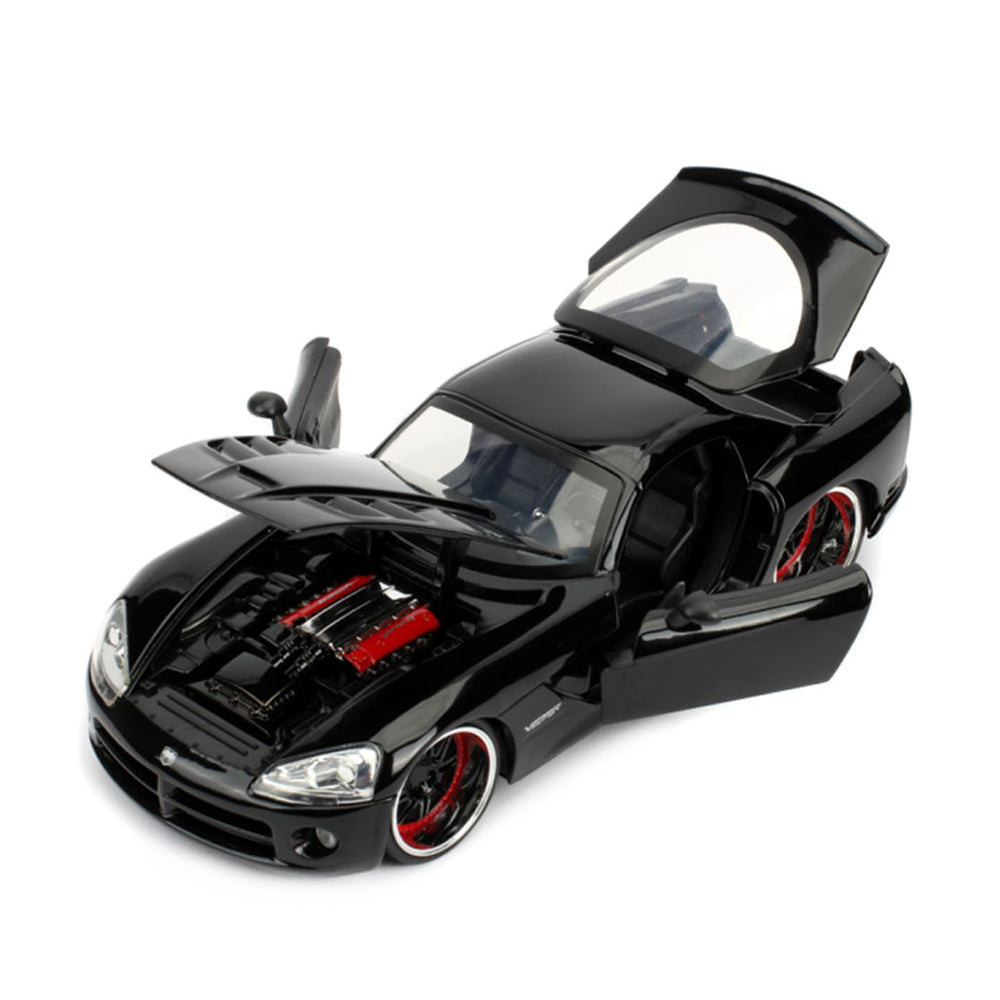 Jada 1:24 Scale Fast & Furious 2008 Dodge Viper SRT 10 Black Diecast Car Model