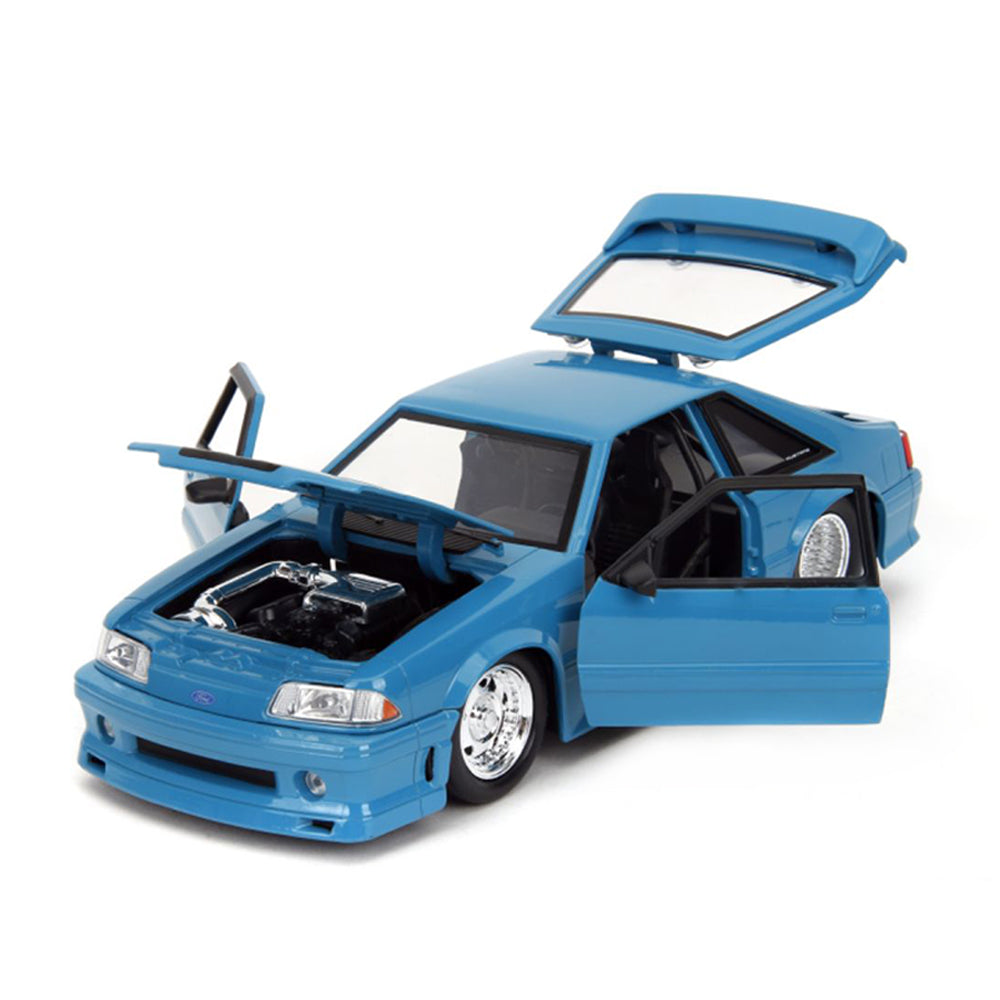 Jada 1:24 Scale Fast & Furious 10 1989 Ford Mustang GT Blue Diecast Car Model