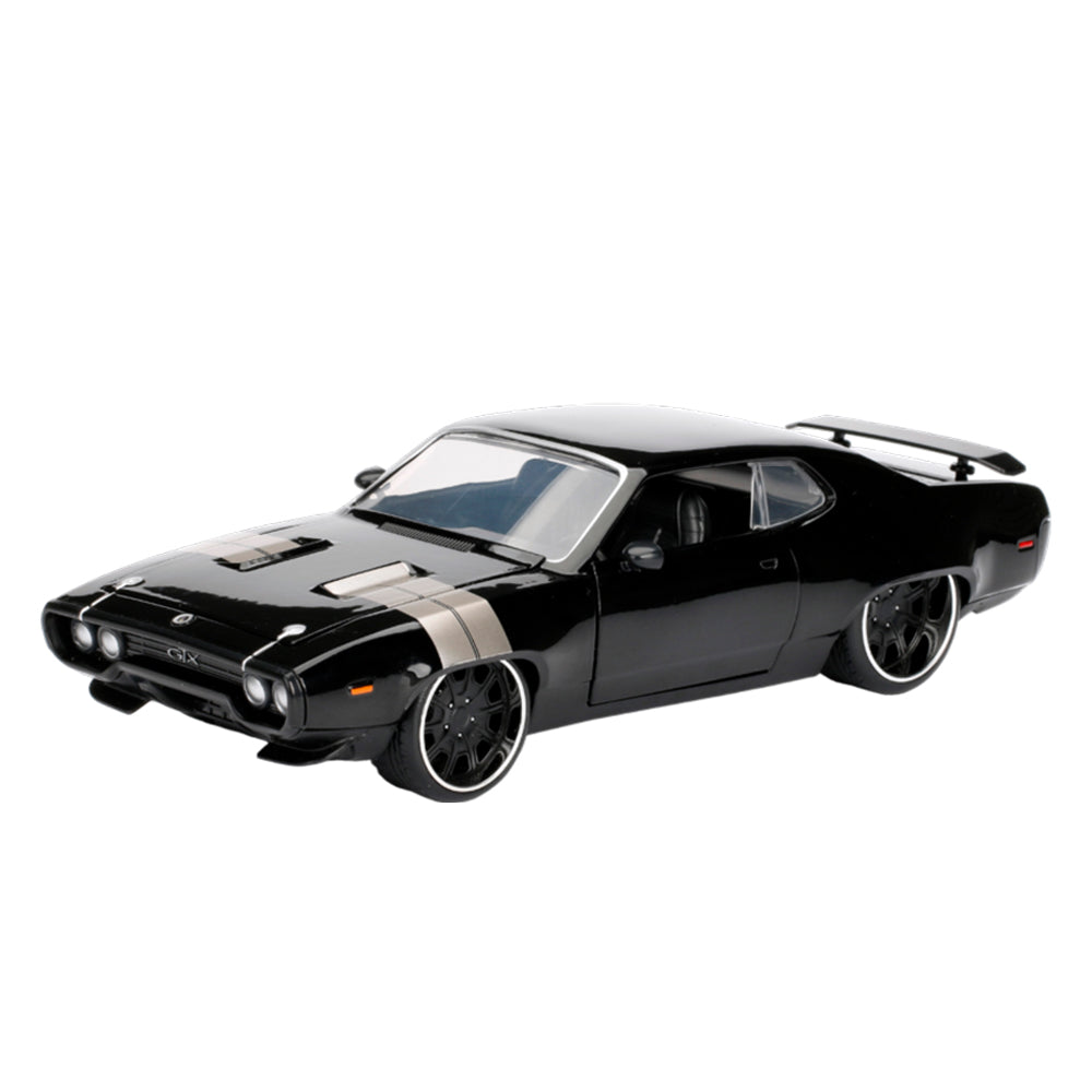 Jada 1:24 Scale Fast & Furious 8 Dom's 1972 Plymouth GTX Diecast Vehicle