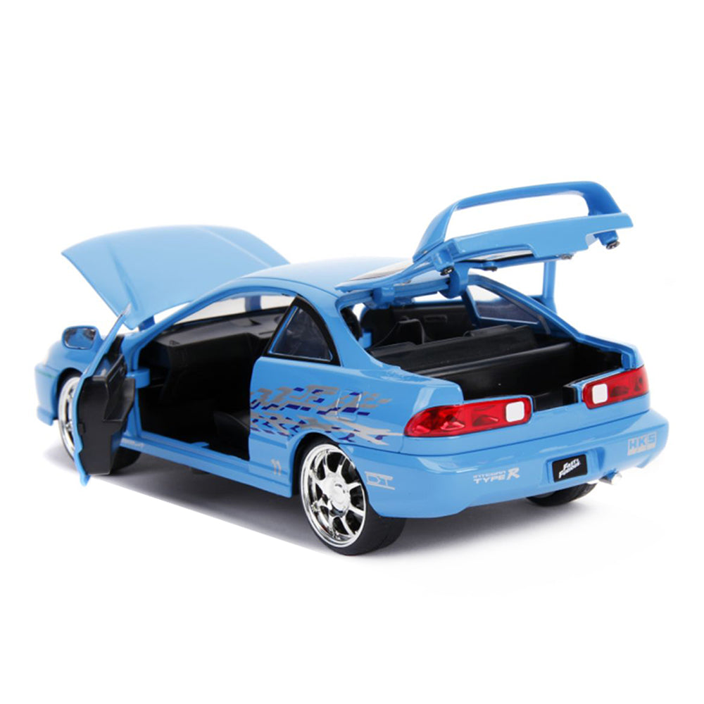 Jada 1:24 Scale Fast & Furious 8 Mia's Acura Integra Type R Blue Diecast Vehicle