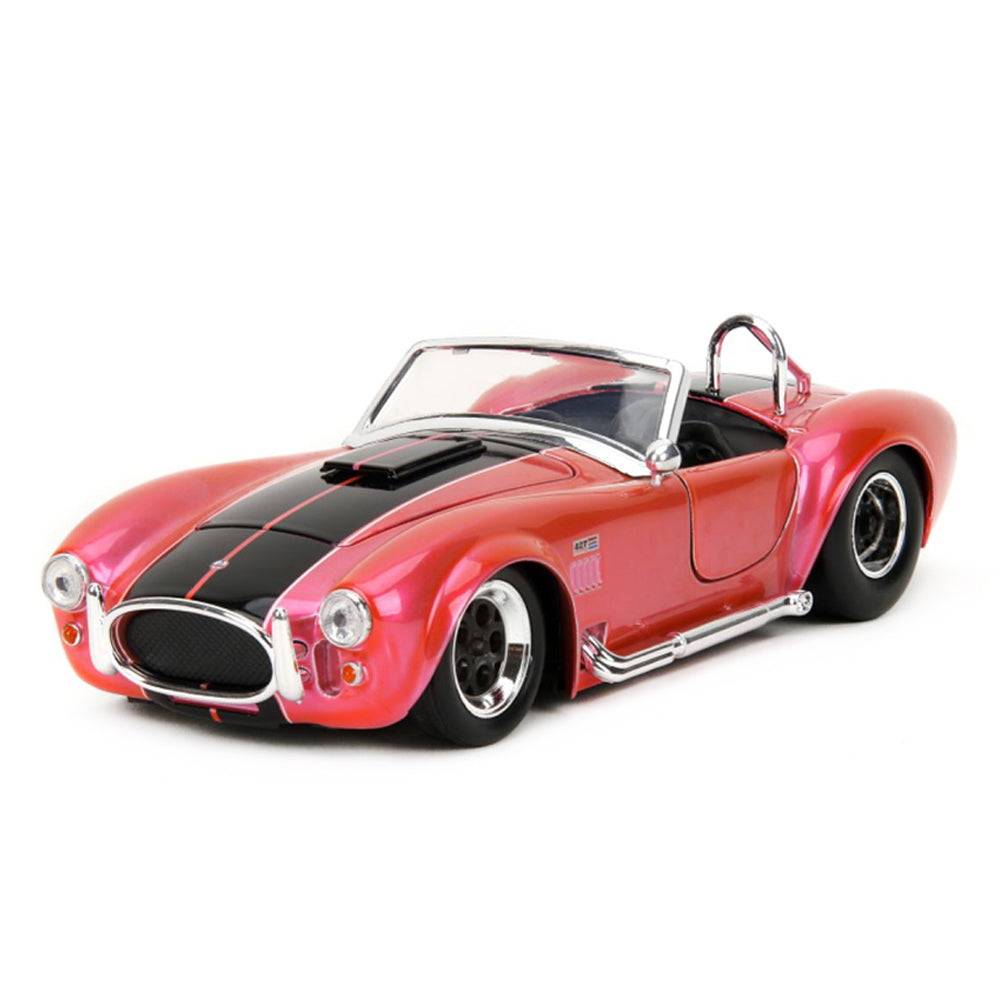 Jada 1:24 Scale Pink Slips 1965 Shelby Cobra 427 S/C Pink Diecast Model Car