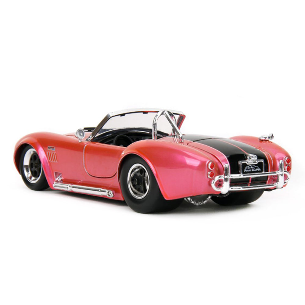 Jada 1:24 Scale Pink Slips 1965 Shelby Cobra 427 S/C Pink Diecast Model Car