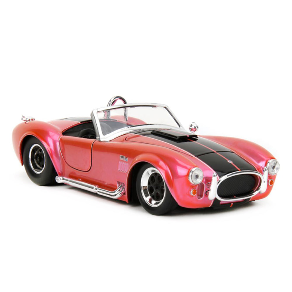 Jada 1:24 Scale Pink Slips 1965 Shelby Cobra 427 S/C Pink Diecast Model Car