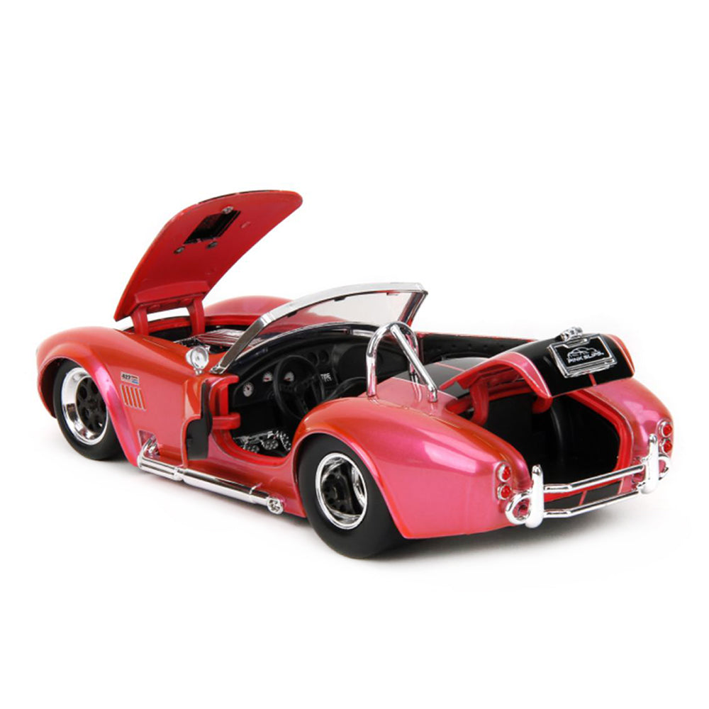 Jada 1:24 Scale Pink Slips 1965 Shelby Cobra 427 S/C Pink Diecast Model Car