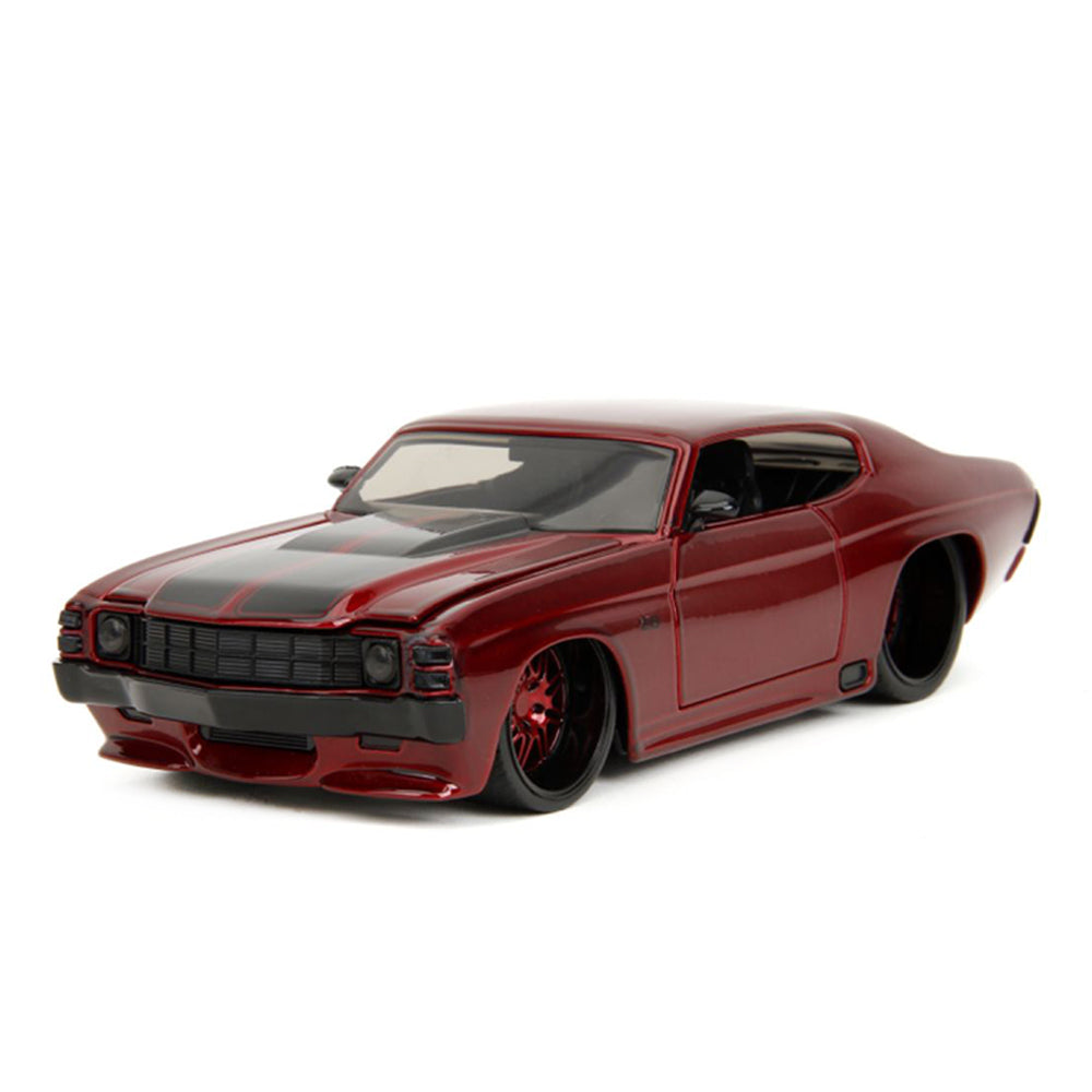 Jada 1:24 Scale Pink Slips 1971 Chevrolet Chevelle SS Red Diecast Model Car