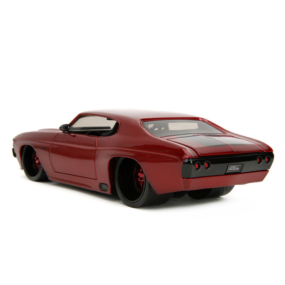 Jada 1:24 Scale Pink Slips 1971 Chevrolet Chevelle SS Red Diecast Model Car
