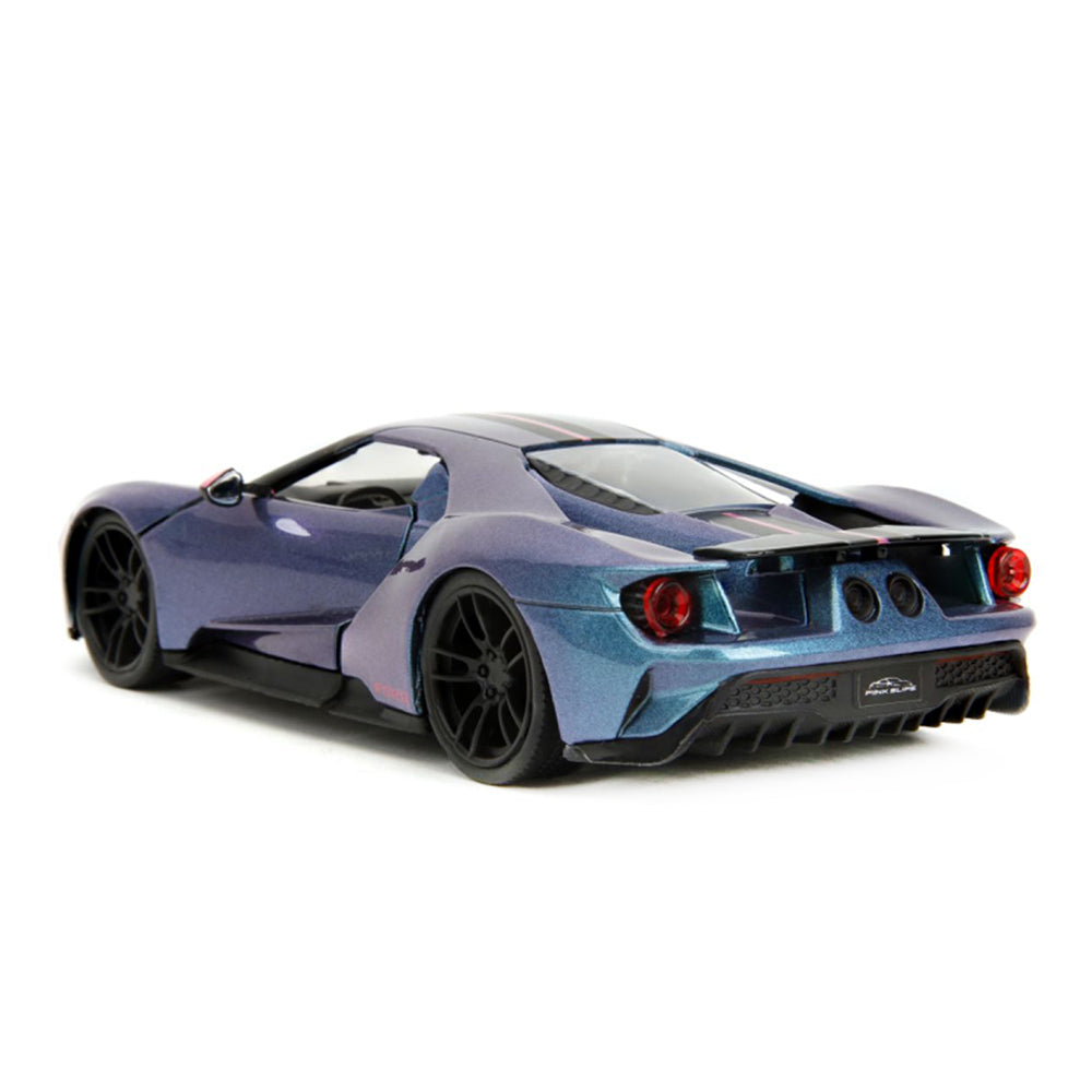 Jada 1:24 Scale Pink Slips 2017 Ford GT Diecast Vehicle Model Toy