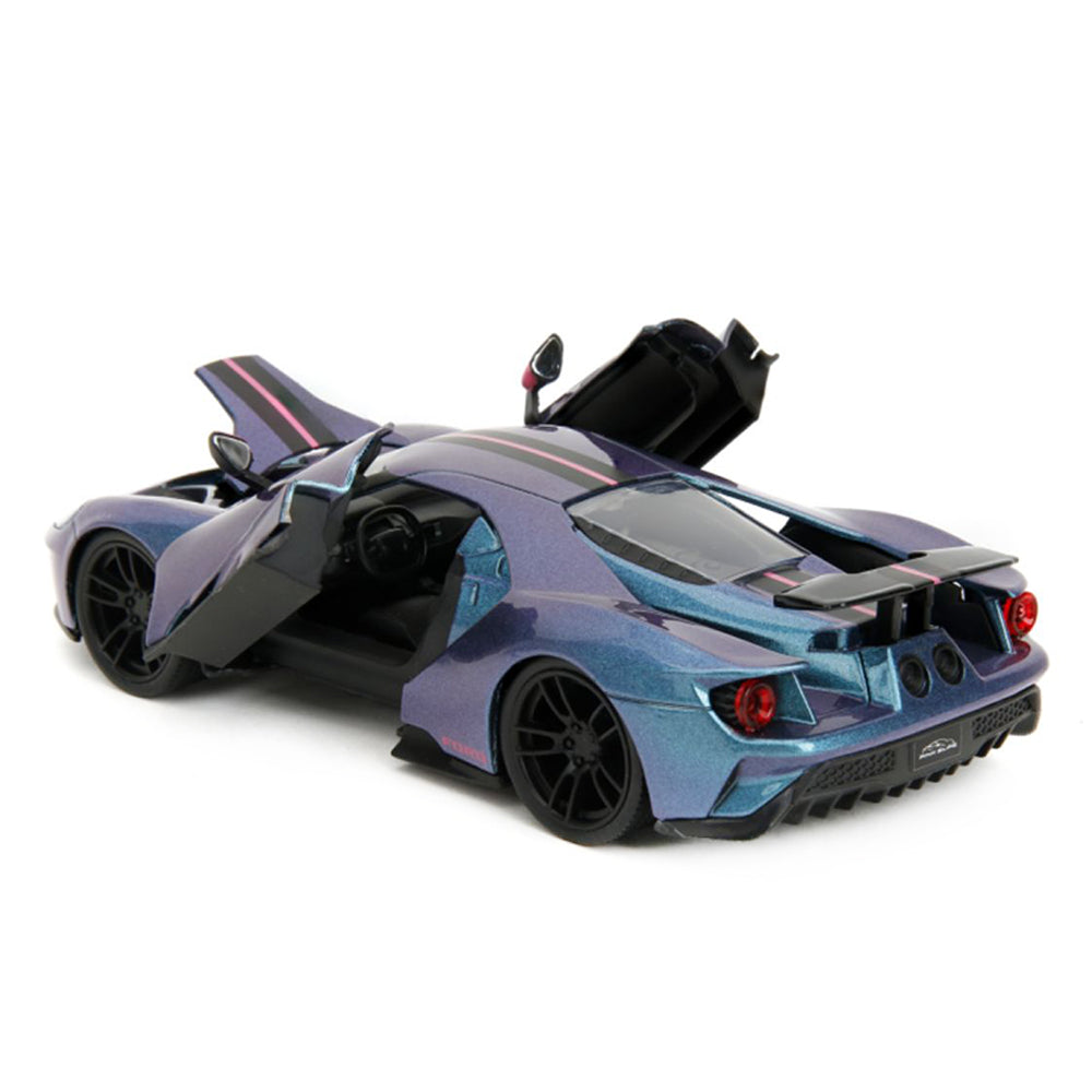 Jada 1:24 Scale Pink Slips 2017 Ford GT Diecast Vehicle Model Toy