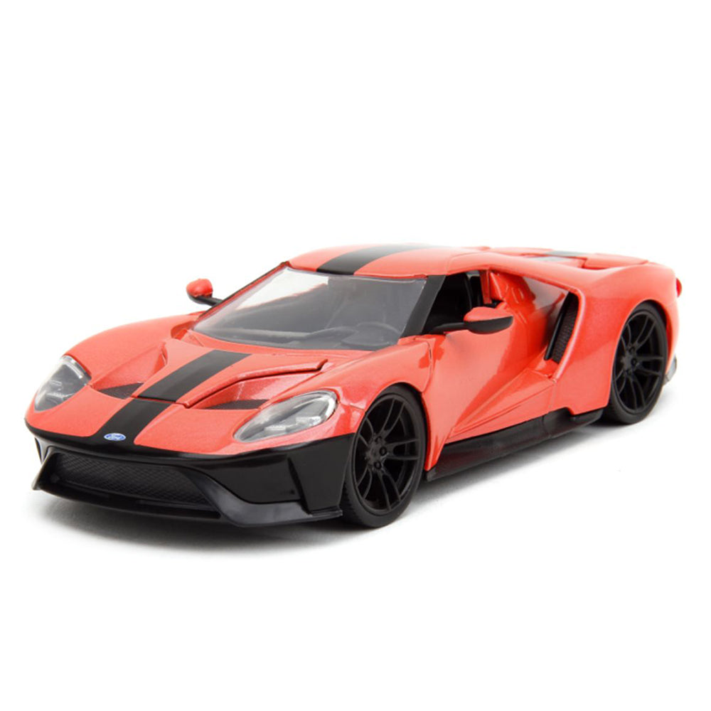 Jada 1:24 Scale Pink Slips 2017 Ford GT Orange Diecast Car Model