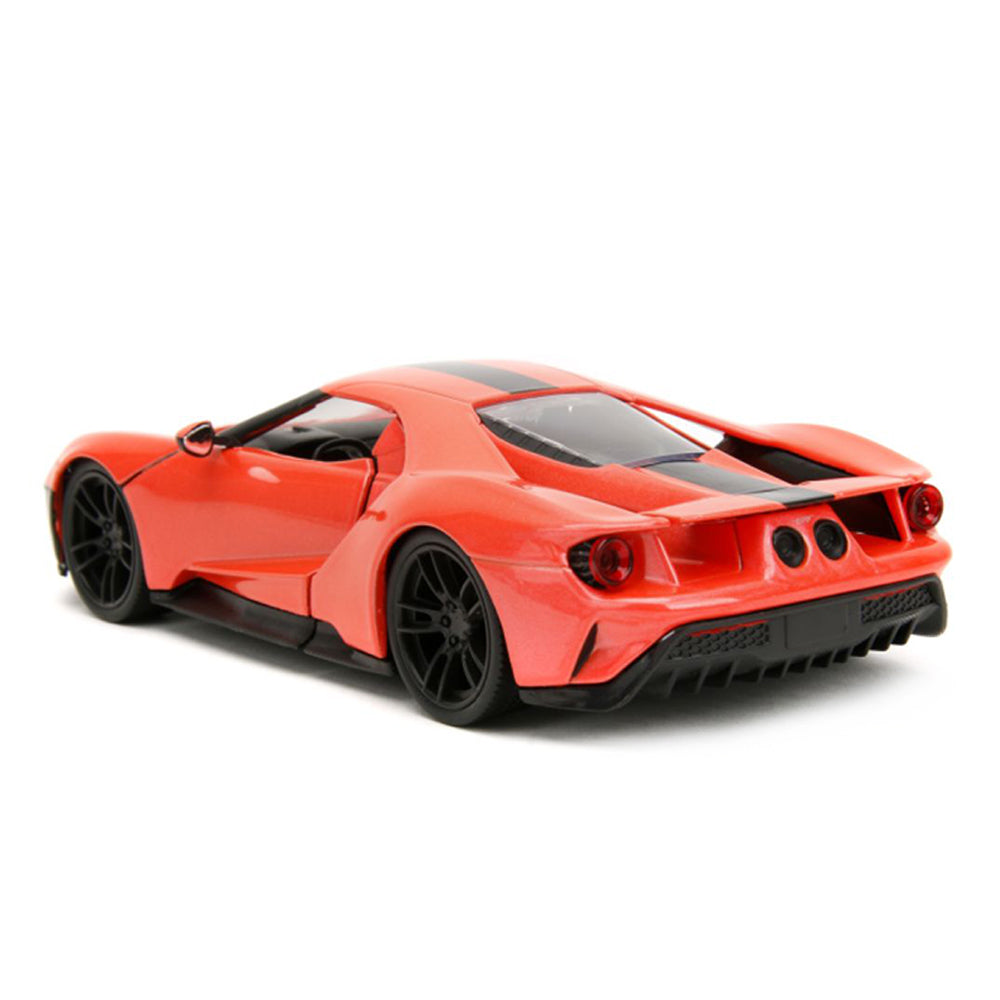 Jada 1:24 Scale Pink Slips 2017 Ford GT Orange Diecast Car Model